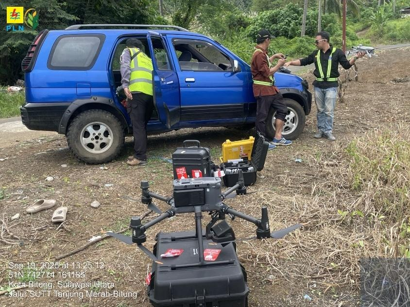 Survei Lidar Gardu Induk dan Jalur SUTT 150 kV Tanjung Merah-Kota Bitung section7